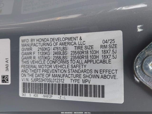 2025 HONDA CR-V EX-L 2WD 9