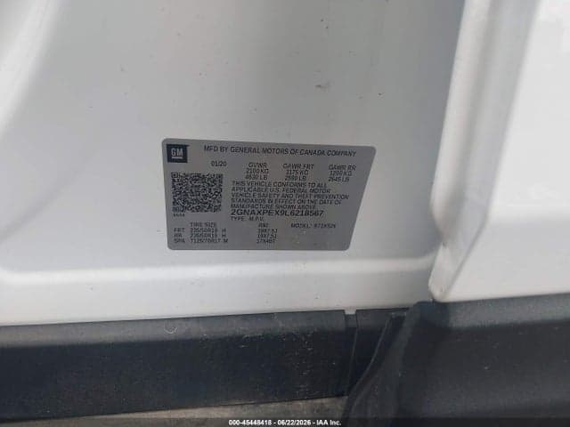 2020 CHEVROLET EQUINOX FWD PREMIER 2.0L TURBO 9