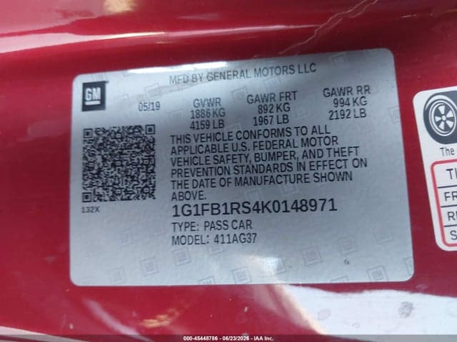 2019 CHEVROLET CAMARO 1LT 9