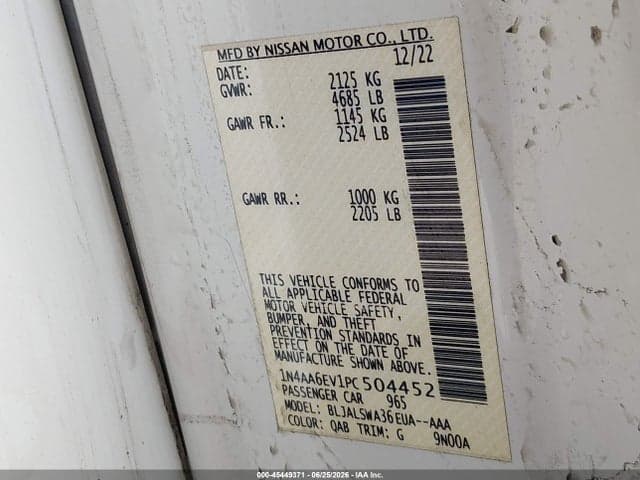 2023 NISSAN MAXIMA SR XTRONIC CVT 9