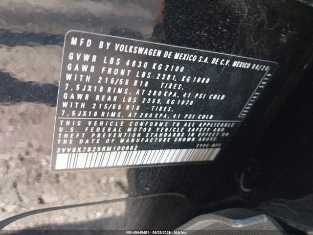 2024 VOLKSWAGEN TAOS 1.5T S 9