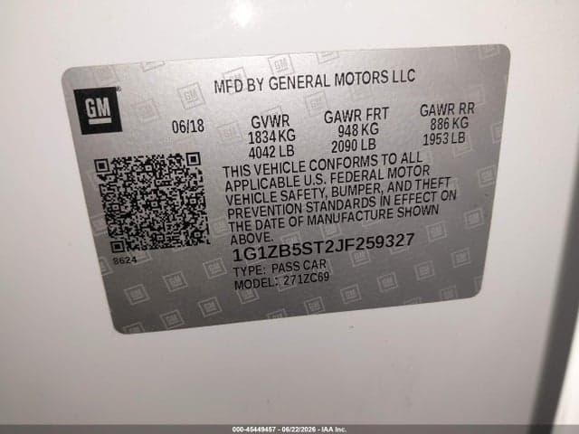 2018 CHEVROLET MALIBU 1LS 9