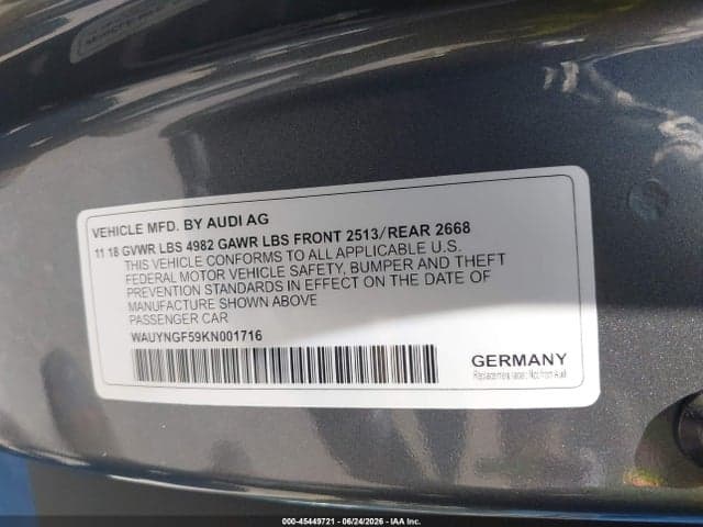2019 AUDI A5 45 PREMIUM 9
