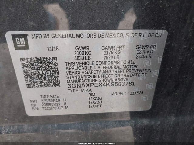2019 CHEVROLET EQUINOX PREMIER 9