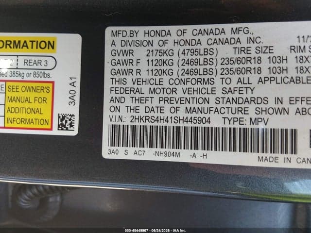 2025 HONDA CR-V EX AWD 9