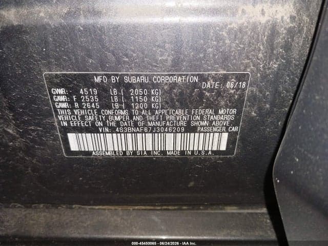 2018 SUBARU LEGACY 2.5I PREMIUM 9
