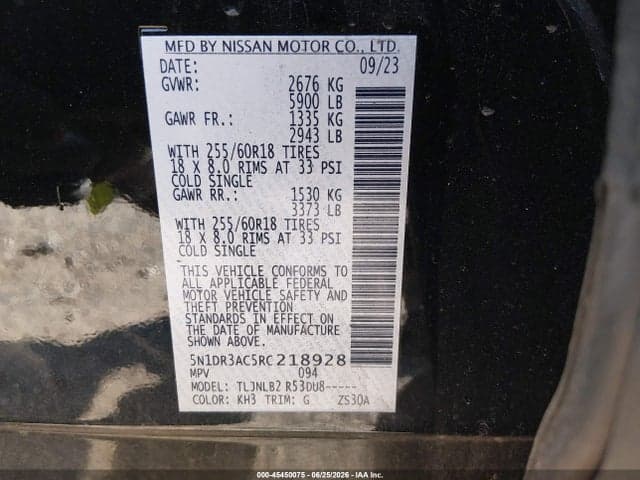 2024 NISSAN PATHFINDER S 4WD 9