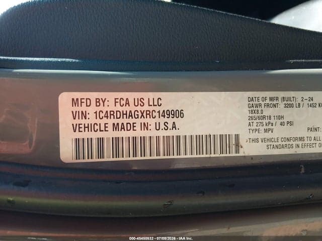 2024 DODGE DURANGO SXT PLUS RWD 9