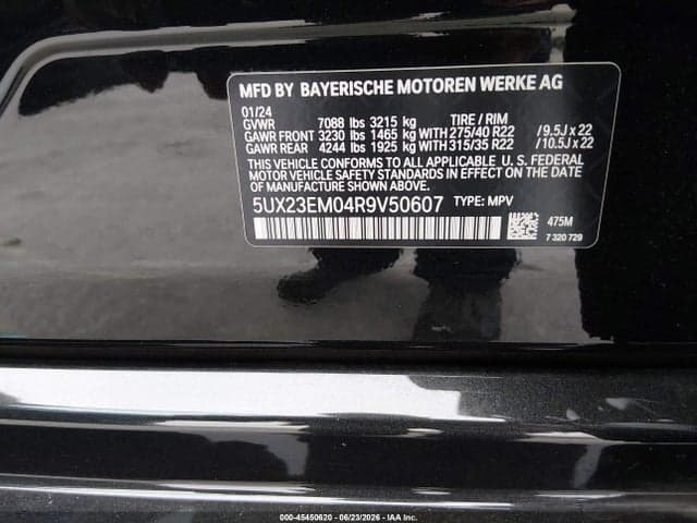 2024 BMW X7 XDRIVE40I 9