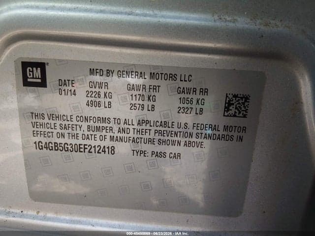 2014 BUICK LACROSSE LEATHER 9