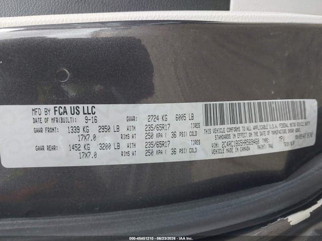 2017 CHRYSLER PACIFICA TOURING-L 9