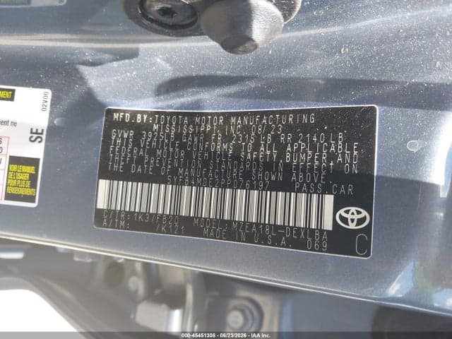 2023 TOYOTA COROLLA LE 9