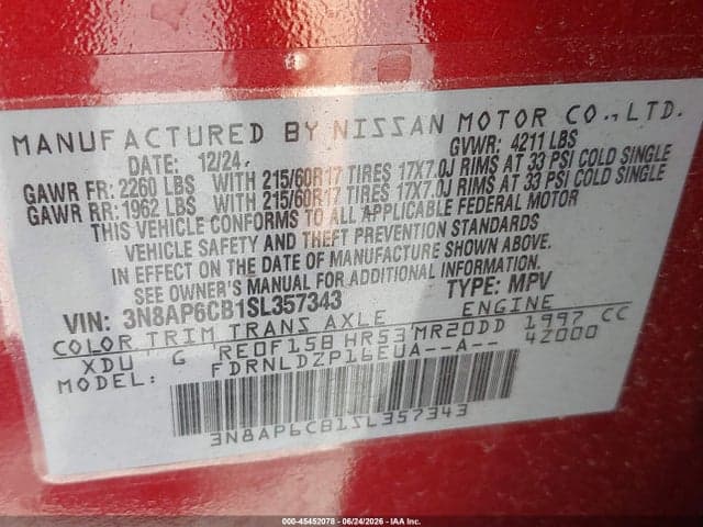 2025 NISSAN KICKS SV INTELLIGENT AWD 9