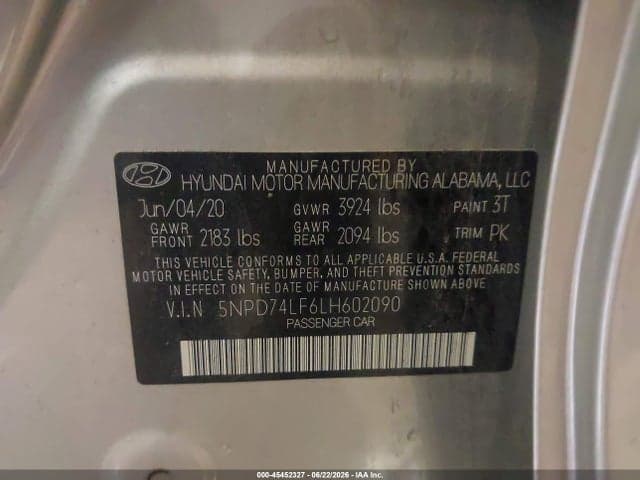 2020 HYUNDAI ELANTRA SE 9