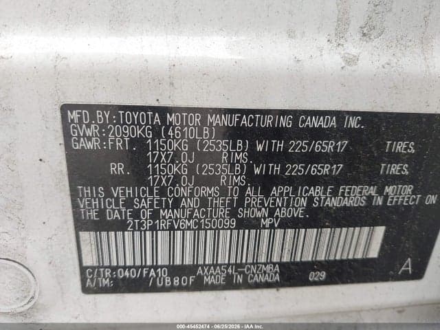 2021 TOYOTA RAV4 XLE 9