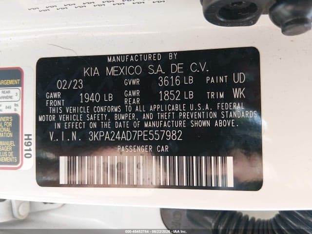2023 KIA RIO S 9