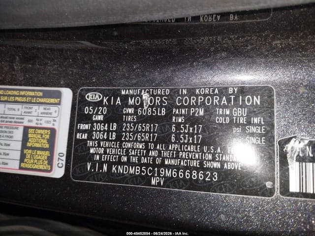 2021 KIA SEDONA LX 9