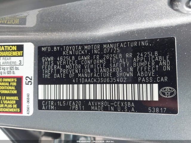 2025 TOYOTA CAMRY SE 9