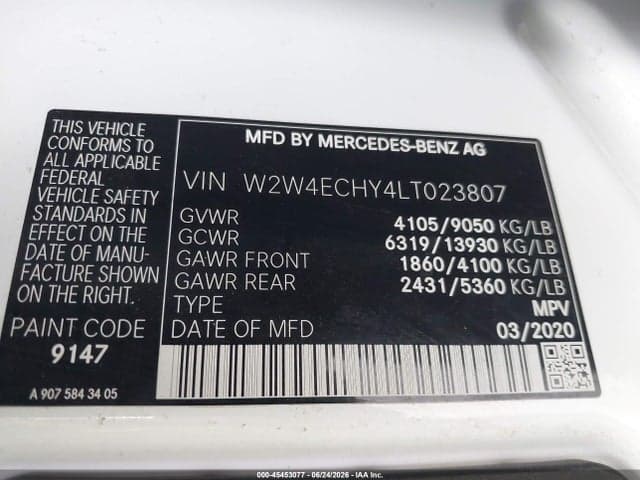 2020 FREIGHTLINER SPRINTER 2500 9