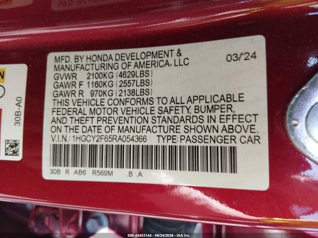 2024 HONDA ACCORD HYBRID EX-L 9