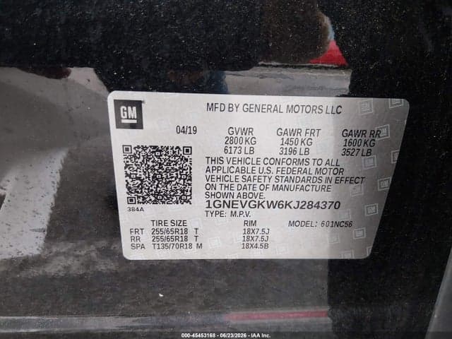 2019 CHEVROLET TRAVERSE 1LT 9