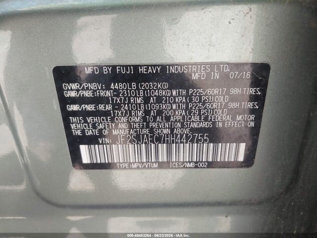 2017 SUBARU FORESTER 2.5I PREMIUM 9