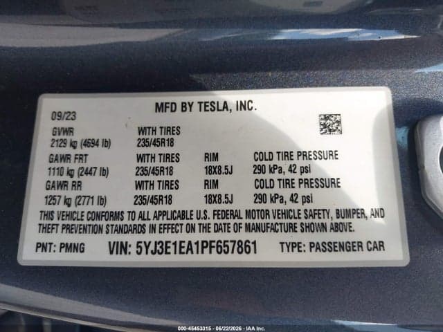 2023 TESLA MODEL 3 10