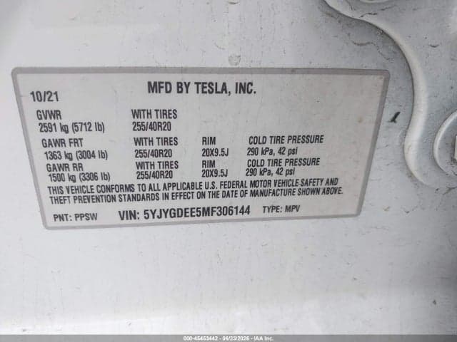 2021 TESLA MODEL Y 9