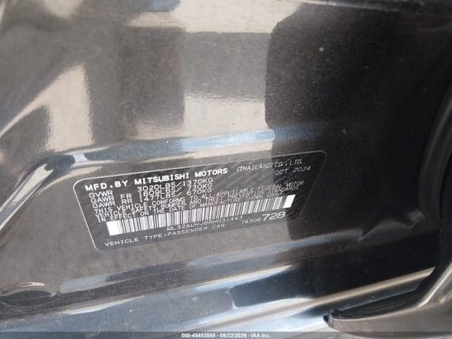 2024 MITSUBISHI MIRAGE ES/LE 9