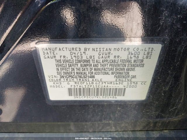 2019 NISSAN KICKS SV 9