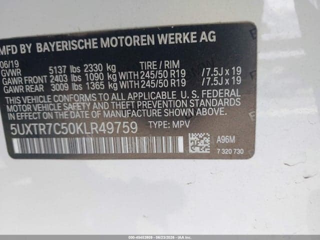 2019 BMW X3 SDRIVE30I 9