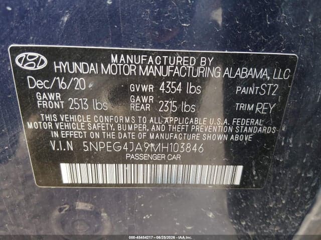 2021 HYUNDAI SONATA SE 9