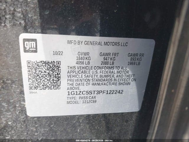 2023 CHEVROLET MALIBU FWD 1FL 9