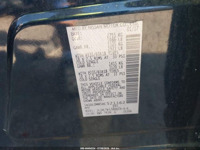 2017 INFINITI QX60 9