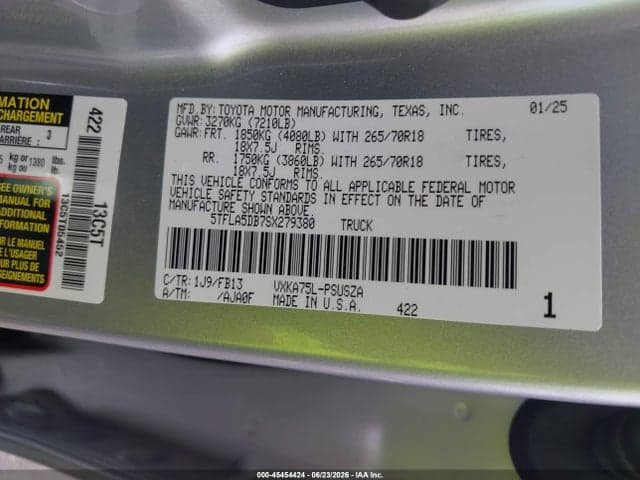 2025 TOYOTA TUNDRA SR5 9