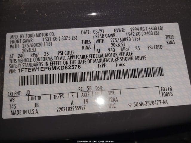 2021 FORD F-150 XL 9