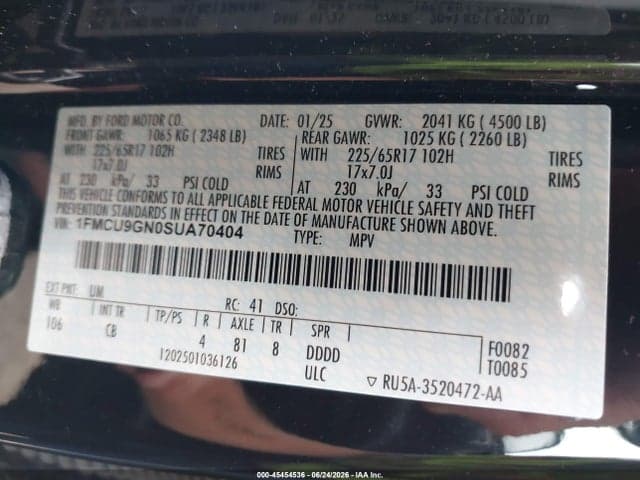 2025 FORD ESCAPE ACTIVE 9