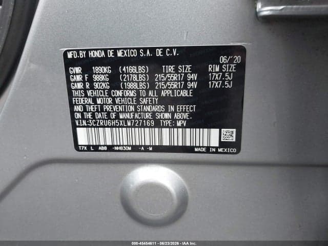2020 HONDA HR-V AWD EX 9