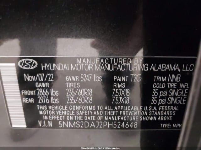 2023 HYUNDAI SANTA FE SEL 9
