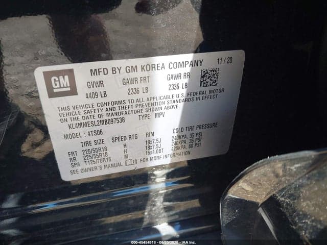 2021 BUICK ENCORE GX 9