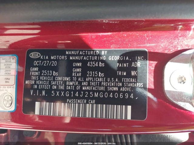 2021 KIA K5 LXS 9
