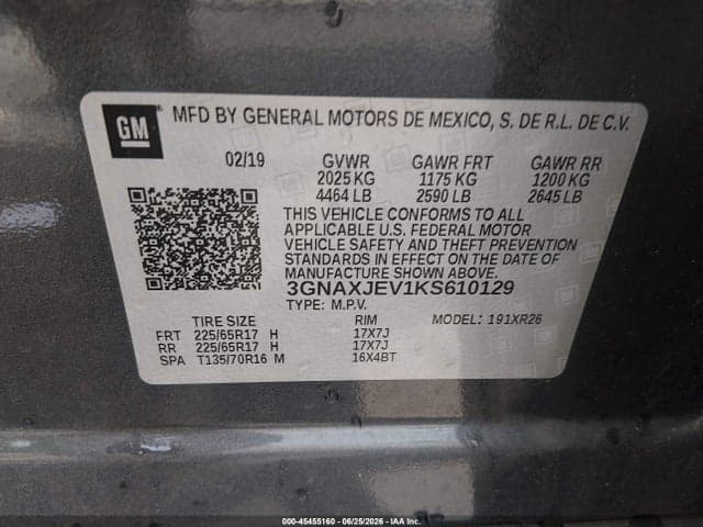 2019 CHEVROLET EQUINOX LT 9