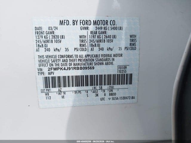2024 FORD EDGE SEL 9