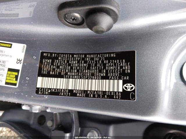 2025 TOYOTA COROLLA LE 9