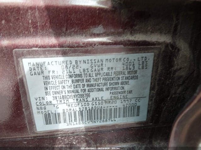 2022 NISSAN SENTRA SV XTRONIC CVT 9