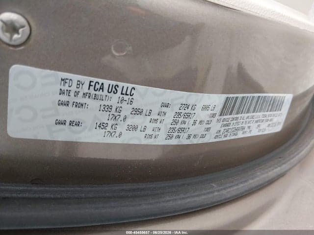 2017 CHRYSLER PACIFICA TOURING-L PLUS 9