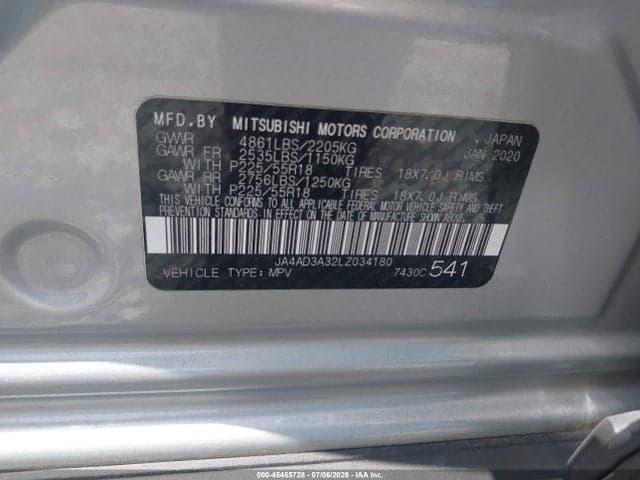 2020 MITSUBISHI OUTLANDER SEL 9