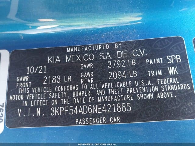 2022 KIA FORTE GT-LINE 9