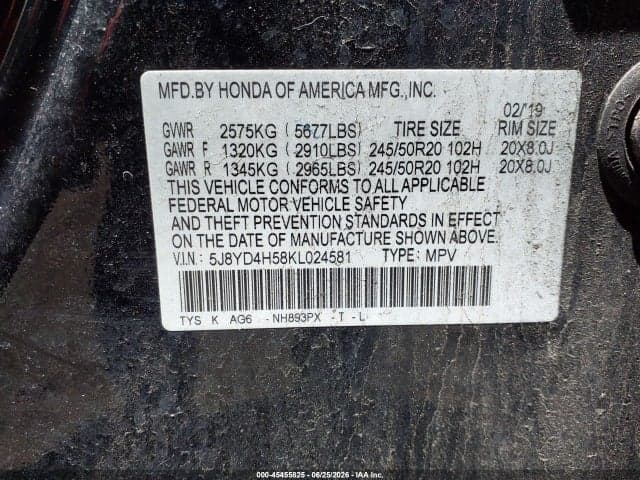 2019 ACURA MDX TECH PKG 9