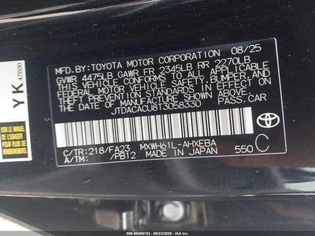 2026 TOYOTA PRIUS PLUG-IN HYBRID SE 9